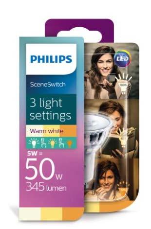 Scene Switch Spot Scene Switch 2w1 Spot W W K lm LED SSW 50W GU10 WW-CW 36D ND
