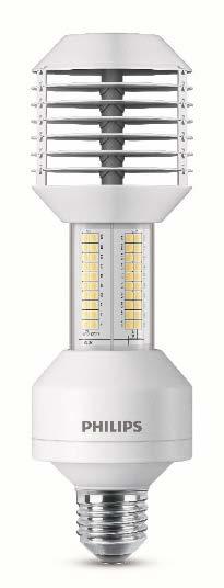 TrueForce Public Oświetlenie miejskie Nazwa Napięcie wejściowe LED Zamiennik Temperatura W W K lm TForce LED Road 58-35W E27 730 220-240V 35 70 3 000 5 500 70 A+ 929001898402