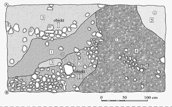 piasek (calec), A J niwelacje Fig. 56. The fortified building at Góra Zamkowa in St. Dzierzgoń, horizontal plan, trench 10A, drawing D. Gazda, W.