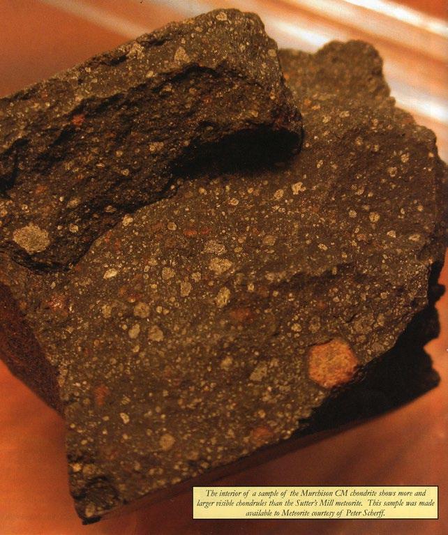 Sutter s Mill co jest takiego szczególnego w chondrytach CM? Robert Beauford Artykuł ukazał się najpierw w METEORITE, Vol. 18, No. 4.