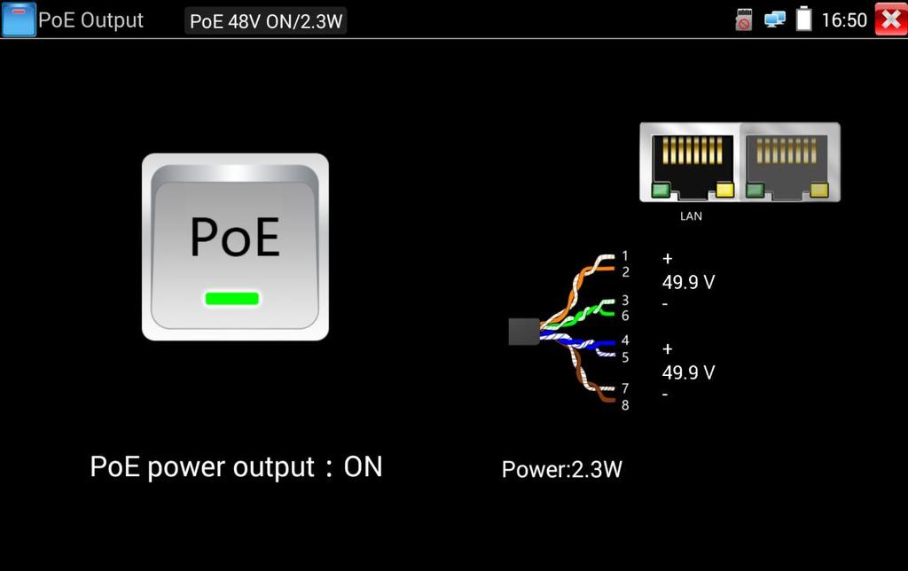 TESTOWANIE KAMERY IP Włącz Kamerę Kamery mogą być zasilane z wyjścia DC 12V/2A lub z