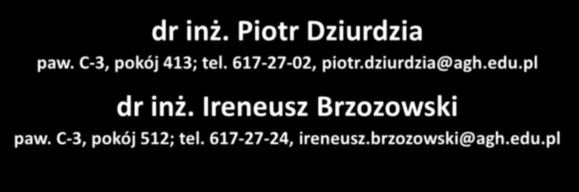 dzurdza@ah.du.pl dr nż. rnusz rzozowsk paw.