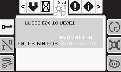 Rysunek 48 g233212 Rysunek 50 g224027 Ekran trybu sterowania Naciśnij przycisk 2 na ekranie ustawień. Ekran ten pozwala na wybór jednego z 2 sposobów działania joysticków sterujących.