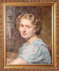 BARBACKI Bolesław Portrait of a woman Kaja Piwońska, 1940 Oil on canvas, 55 x 45 cm Cat. 10556 9.