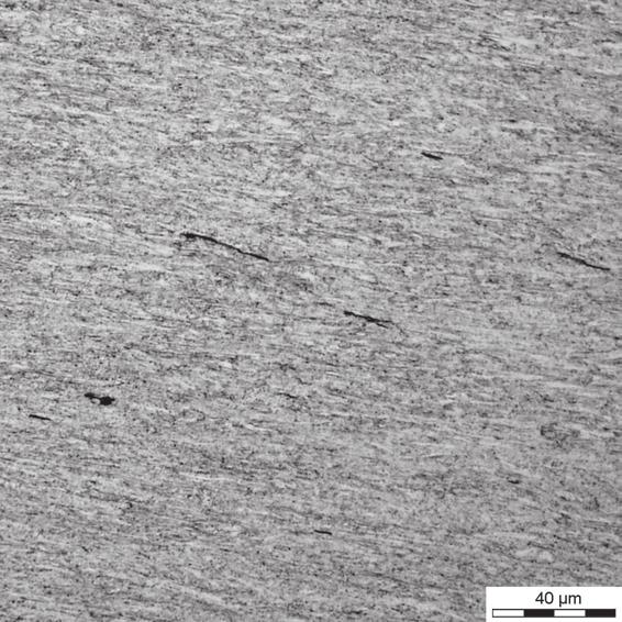 36 Prace Instytutu Metalurgii Żelaza 2018, 70 (2), s. 30 36 a) b) Fig. 9. Microstructure of samples after cold deformation. Material without ESR, tempering temperature 660 C.