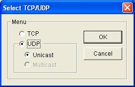 Przełączanie trybu transmisji TCP/UDP Do transmisji danych wideo i audio może służyć port komunikacyjny TCP lub UDP.