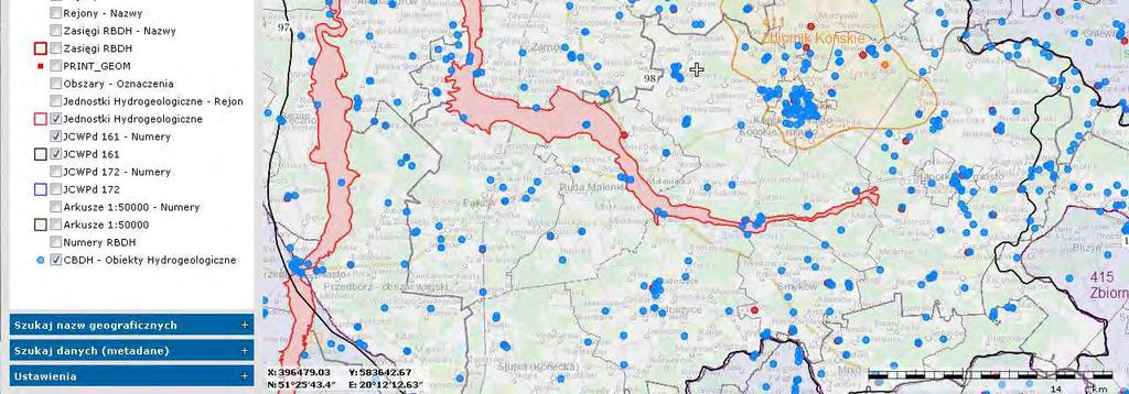 2), na którym publikowane są usługi WMS