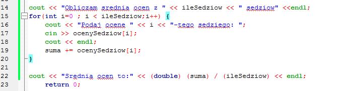 Ulepszamy nasz program Komputer jest dobry w wielokrotnym,