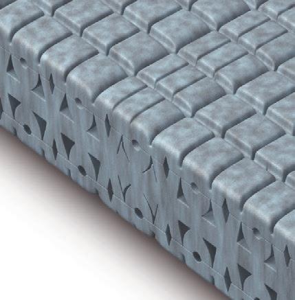 Wkład materaca PILATIS jest zrobiony z unikalnej pianki CELLFLEX, produkowanej dla najbardziej ekskluzywnej linii w produkcji materaców.