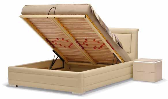 Stelaże do łóżek z pojemnikiem RAMA KOMFORT L38 - to metalowy stelaż łóżka z pojemnikiem z podwójną belką środkową zapewniającą bardzo stabilne, a jednocześnie wyjątkowo elastyczne podparcie dla