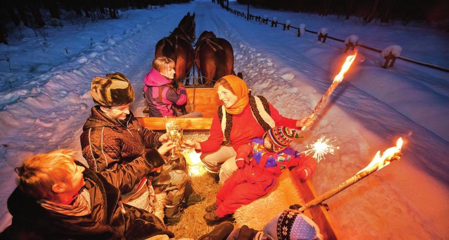35 Szlak narciarski coś na zimę Wyznaczona trasa to blisko 10 km przygody, spinającej walory przyrodnicze i kulturowe Białowieży.