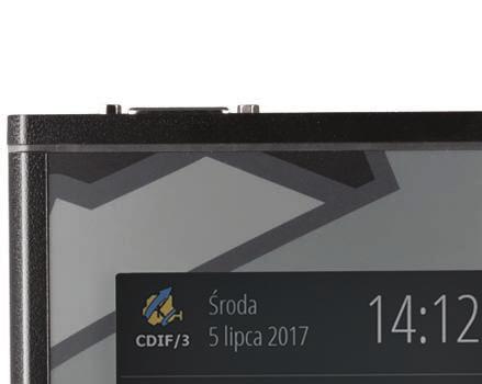 DOTYKOWY WYŚWIETLACZ TFT Każde urządzenie wyposażone jest w dotykowy wyświetlacz 4.3.
