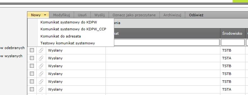 Przeciągnięcie nagłówka kolumny na belkę z napisem Przenieś tutaj nagłówek kolumny w celu grupowania powoduje zgrupowanie komunikatów po wybranej zawartości. Rys.
