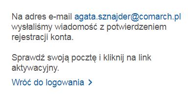 5. Jeśli wszystkie wymagane pola zostały uzupełnione, należy zaakceptować regulamin i kliknąć przycisk Zarejestruj się (Rysunek 5). Rysunek 5 - Akceptacja regulaminu 6.