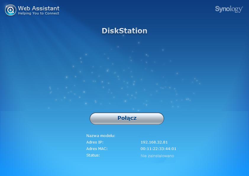 Rozdział Instalowanie systemu DSM na serwerze DiskStation 3 Po zakończeniu instalowania sprzętu zainstaluj na serwerze DiskStation oprogramowanie DiskStation Manager (DSM) system operacyjny firmy