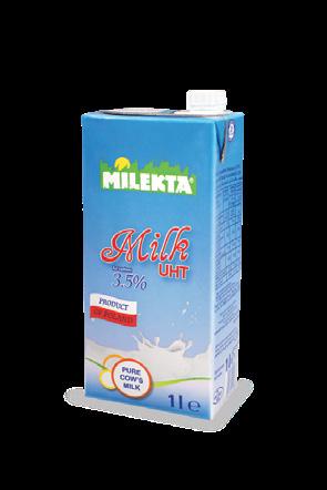 Mleko Milekta UHT 3, Milekta UHT milk 3. Mleko Kalisz UHT 3, Kalisz UHT Milk 3, 1L / L 4 / 72 57 / 4 PKWiU.51.11.
