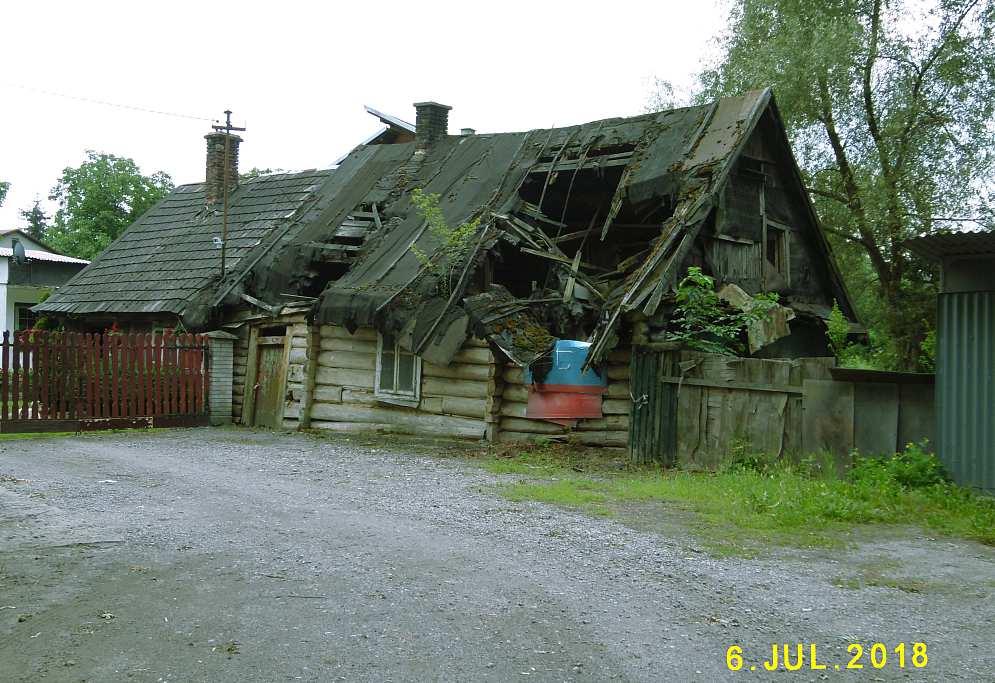 117 Fot. nr 218 (218-220). Dwuczęściowa chałupa na tyłach posesji spod nr 157.