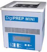 Urządzenia DigiPREP posiadają zabezpieczenie przed przekroczeniem maksymalnej temperatury (180 C).
