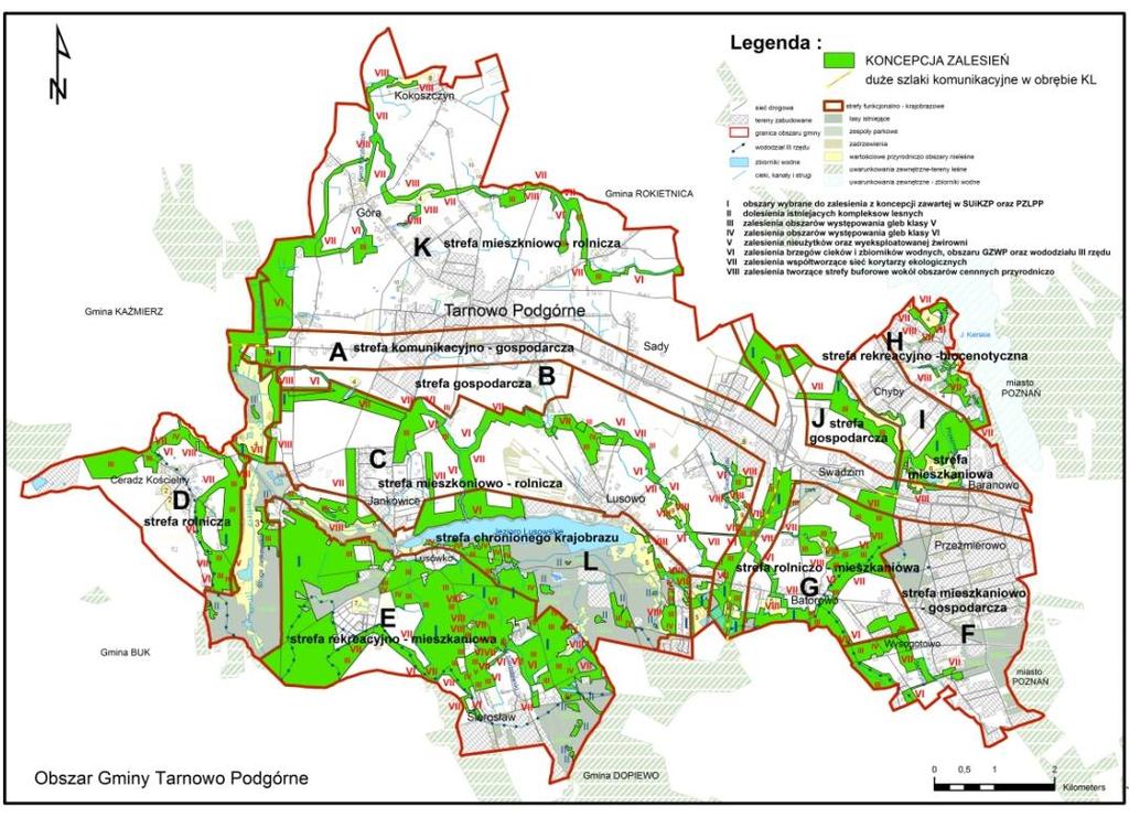 Opracowanie koncepcji zalesień dla gminy Tarnowo Podgórne 2953 5.4.