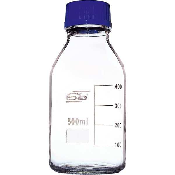 Butelka na roztwory szklana 250 ml 25 Zawartość borokrzemu - 72%. gwint 45 poj.