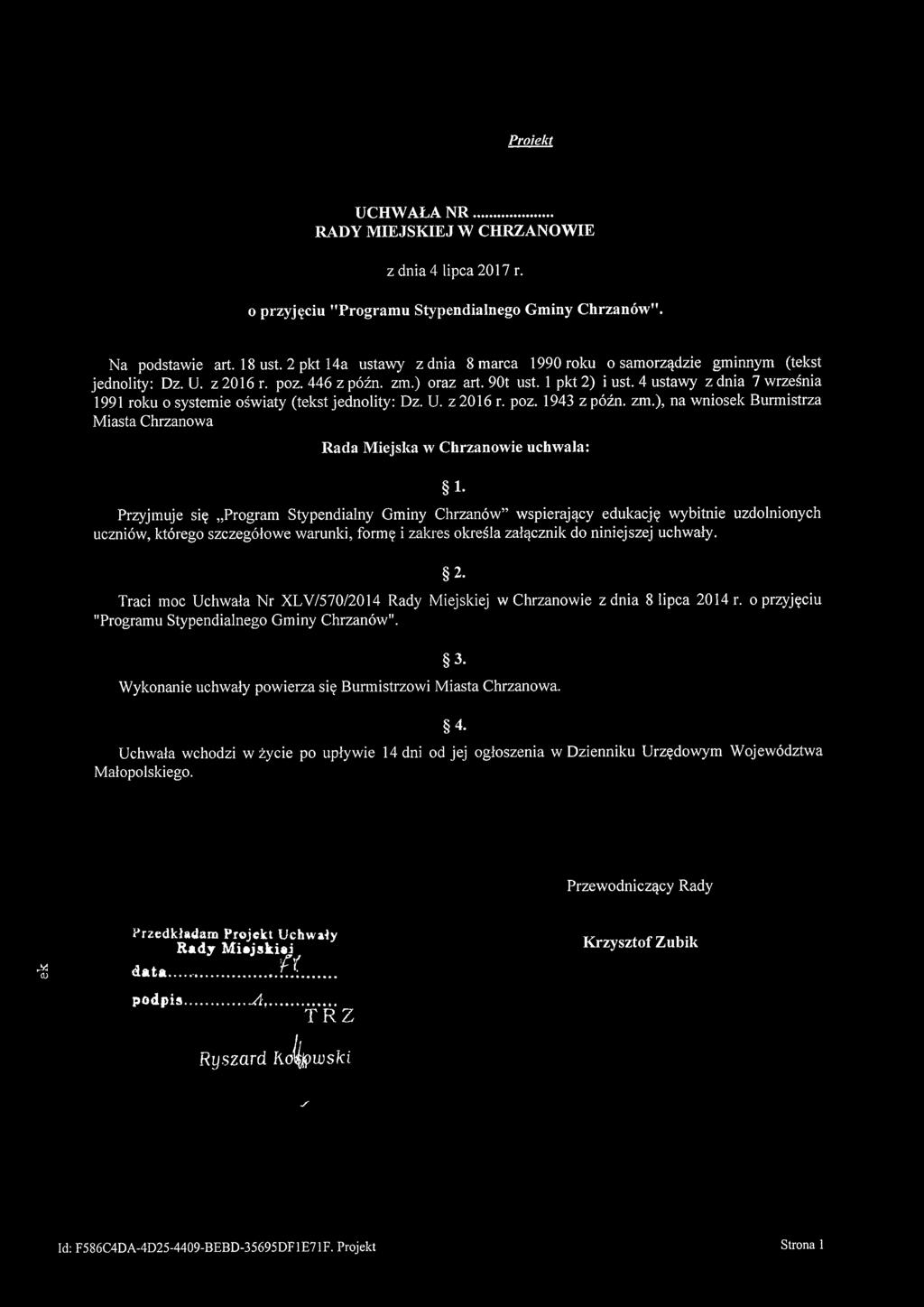 4 ustawy z dnia 7 września 1991 roku o systemie oświaty (tekst jednolity: Dz. U. z 2016 r. poz. 1943 z późn. zm.