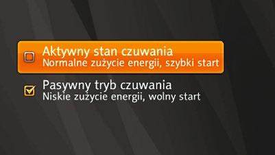 ) - ok. 30 sekund. W tym trybie dioda na przednim panelu jest całkowicie zgaszona.