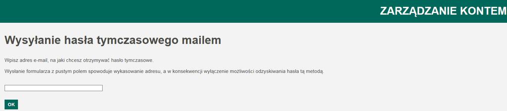 Ustawienie pytań bezpieczeństwa nie jest możliwe, jednak opcja ta jest dostępna dla osób, które wcześniej wpisały je do systemu. 4.