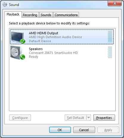 Windows Panel sterowania Audio Głośniki Ustawienia