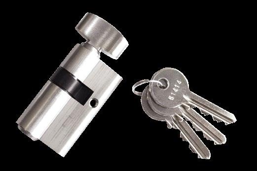 For locks TGL15 and TGL35 cylinder can be mounted on glass thickness up to 10mm.