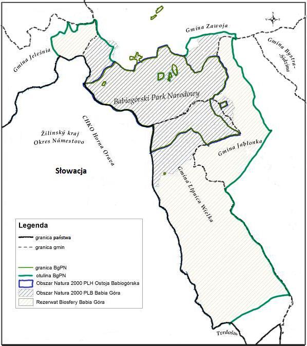 3.4. Rezerwat Biosfery Babia Góra W roku 1976 Park otrzymał status Rezerwatu Biosfery Babia Góra i został włączony do projektu Man and Biosphere (MaB).