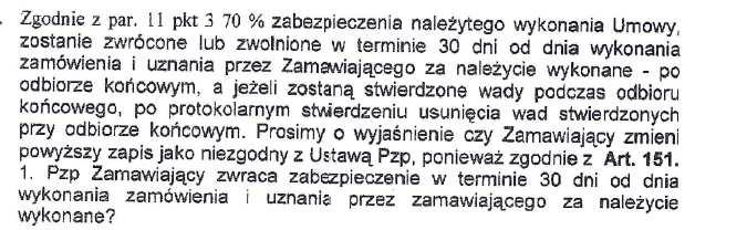 odpowiedzialności cywilnej za wady Przedmiotu Umowy oraz 2) sekcję odpowiedzialności cywilnej z sumą gwarancyjną nie mniejszą niż 4.000.