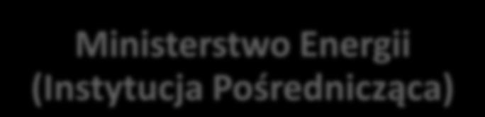 Struktura realizacji Ministerstwo Inwestycji i Rozwoju (Instytucja Zarządzająca) Ministerstwo Energii (Instytucja