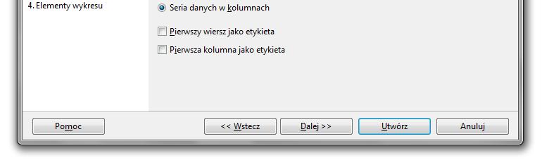 20/26 Wykresy - Kreator wykresów (1. Typ wykresu) Wykresy - Kreator wykresów (2.