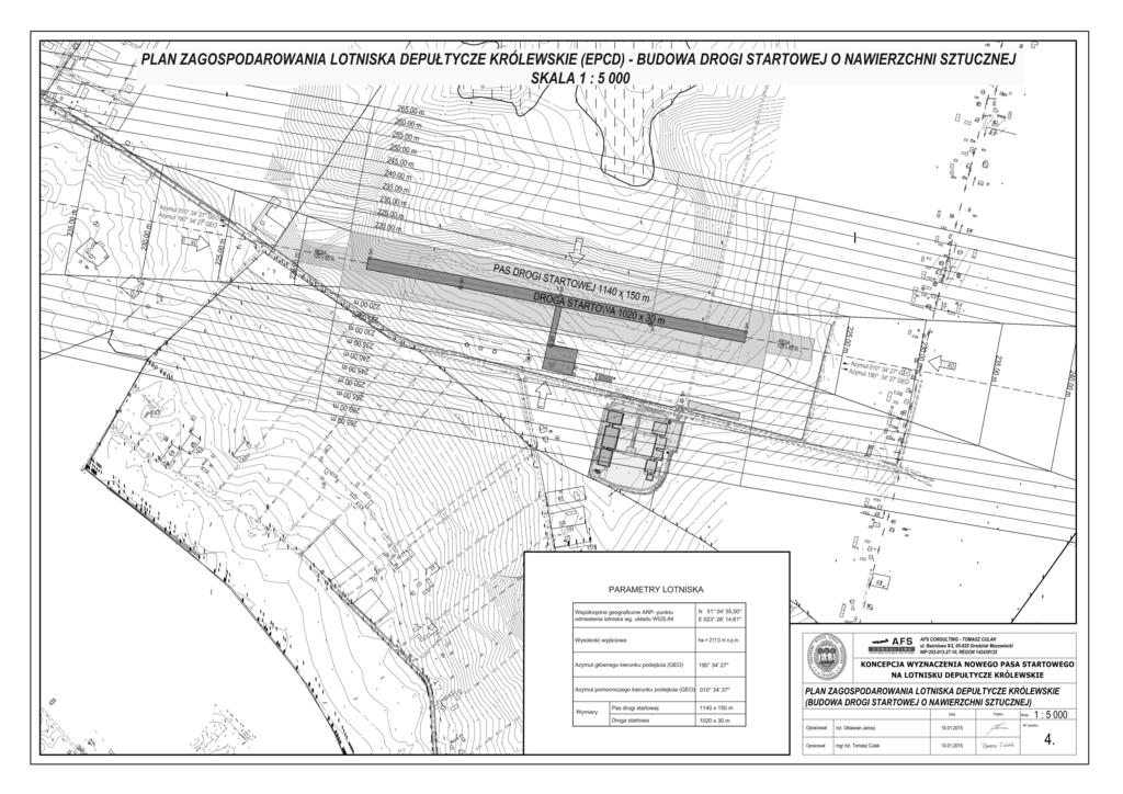 Mapa dokumentacyjna Skala 1:5000 Opinia geotechniczna dla potrzeb projektu budynku mieszkalnego jednorodzinnego Che³m, dz.