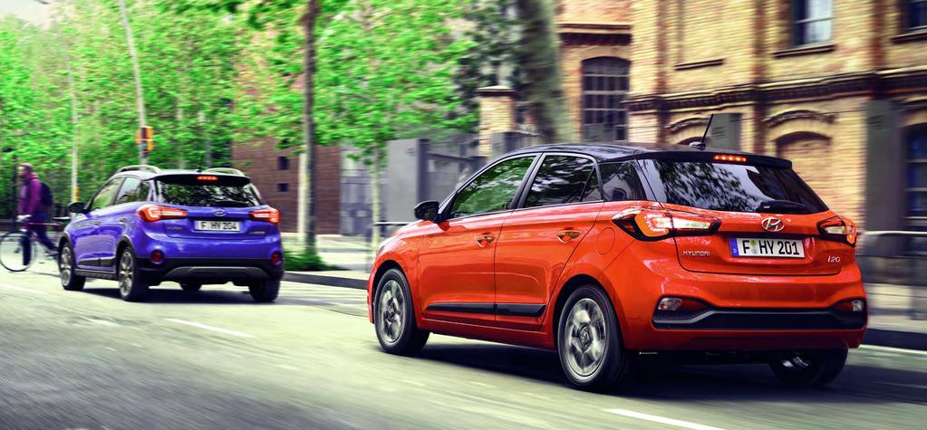 Hyundai SmartSense Nowy Hyundai i20 wyposażony jest również w Hyundai SmartSense, czyli pakiet najnowocześniejszych zaawansowanych systemów wspomagania kierowcy od asystenta zapobiegania zderzeniu