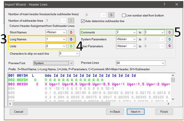 ASCII. Istnieje możliwość zaimportowania plików o innych rozszerzeniach, takich jak np. CSV, dat, XLS.