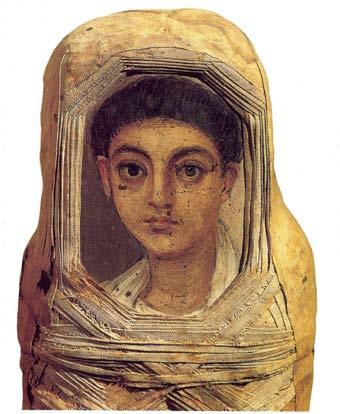 Źródła - sztuka egipska Portret sepulkralny