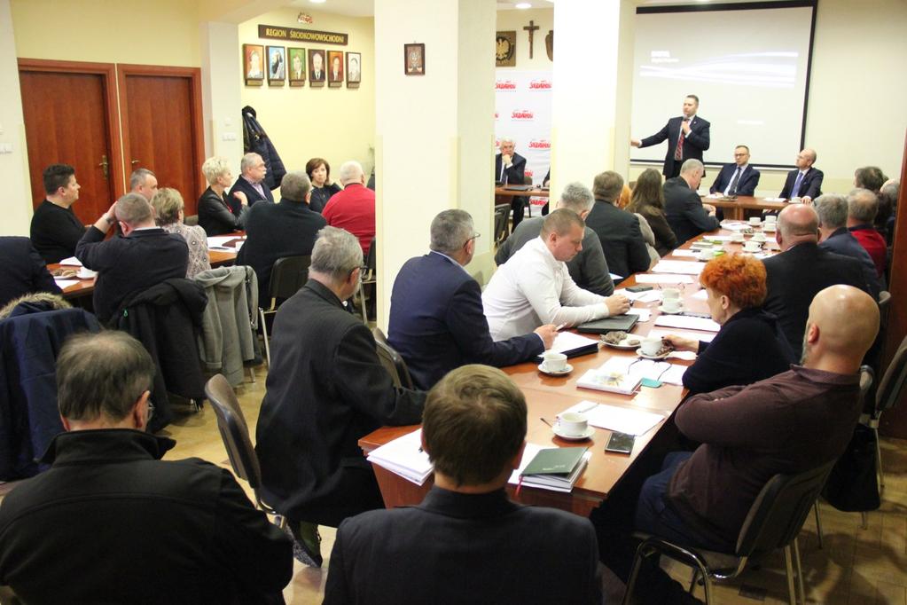 W siedzibie lubelskiej Solidarności z członkami ZR spotkali się parlamentarzyści, wojewoda i wicemarszałek województwa lubelskiego.