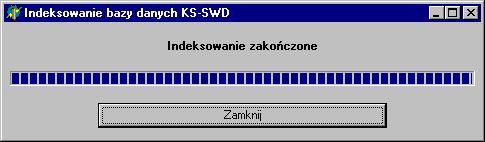 systemu. Dlatego po każdej tego typu sytuacji, przed ponownym rozpoczęciem pracy z programem, należy przeprowadzić indeksowanie baz danych wykorzystywanych w programie.