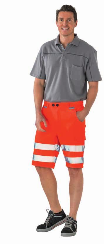 UVS 064178 Szorty jednokolorowe Krótkie spodnie, widoczne z daleka Doskonałe na gorące dni: W szortach