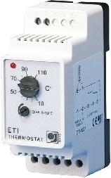 Elektrniczne na szynę DIN ETI Regulatry Temperatury ELEKTRA Elektrniczny Regulatr Temperatury ELEKTRA ETI przeznaczny jest d sterwania systemami grzewczymi, w szczególnści chrną fundamentów (chłdnie)