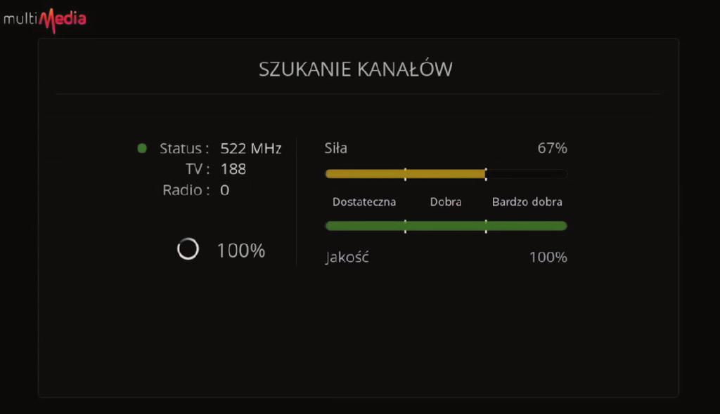 3. Logowanie się do sieci Jeżeli sprawdzanie połączenia sieciowego się powiedzie, nastąpi logowanie się do sieci i pojawi się następujące okno: 4.