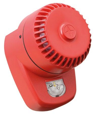 Produkty do zastosowań pożarowych Sygnalizator optyczno-akustyczny RoLP LX Ścienny RoLP LX Ścienny jest idealny do zastosowań dwufunkcyjnych, gdzie oprócz sygnalizacji optycznej wymagany jest alarm