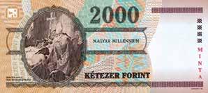 B/8 Węgry 2000 forintów Uwaga: banknot