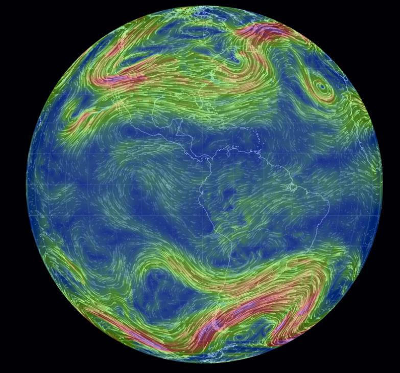 EARTH WIND MAP #nauka o Ziemi #fizyka symulator