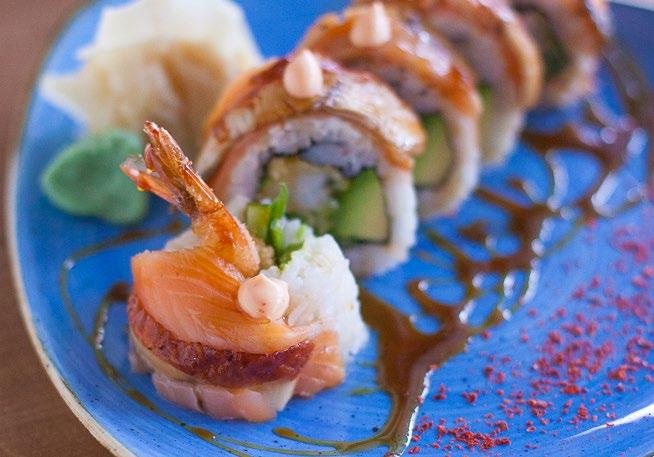 tuńczyka lub łososia sashimi - selekcja ryb pierożki gyoza sushi & tempura wyjątkowe sushi