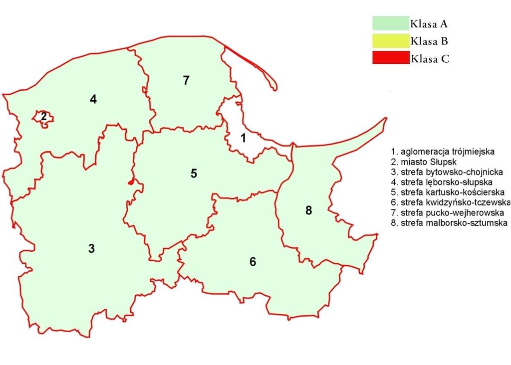 7. KLASYFIKACJA STREF Z UWZGLĘDNIENIEM PARAMETRÓW KRYTERIALNYCH POD KĄTEM OCHRONY ROŚLIN. 7.1.