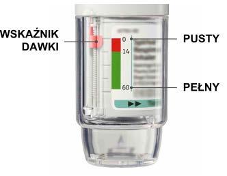 będzie mgiełka. Następnie powtórzyć czynności opisane w punktach 4 do 6 jeszcze trzy razy. Nie dotykać elementu przekłuwającego we wnętrzu przezroczystej podstawy.