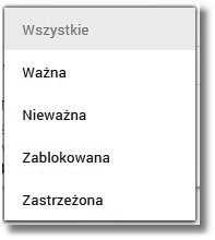 Widżet Karty Na kaflu miniaplikacji Karty, umieszczonym na pulpicie, wyświetlane są skrócone informacje o kartach, do których użytkownik jest uprawniony.