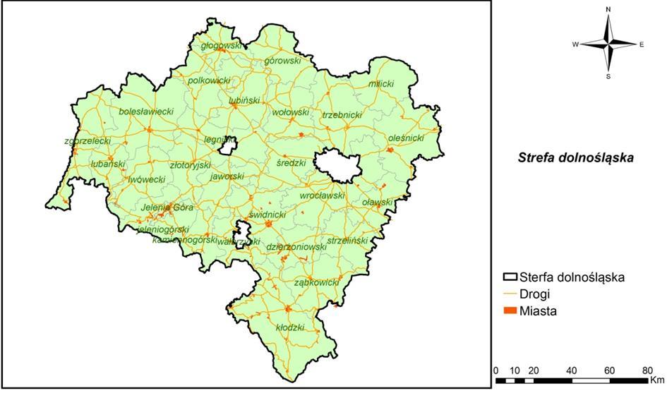 Substancja zanieczyszczająca Okres w roku Warunki meteorologiczne sprzyjające kumulacji zanieczyszczeń szczególnie utrzymujące się kilka dni z rzędu Obszar zagrożeń pojazdów oraz obszary pozamiejskie